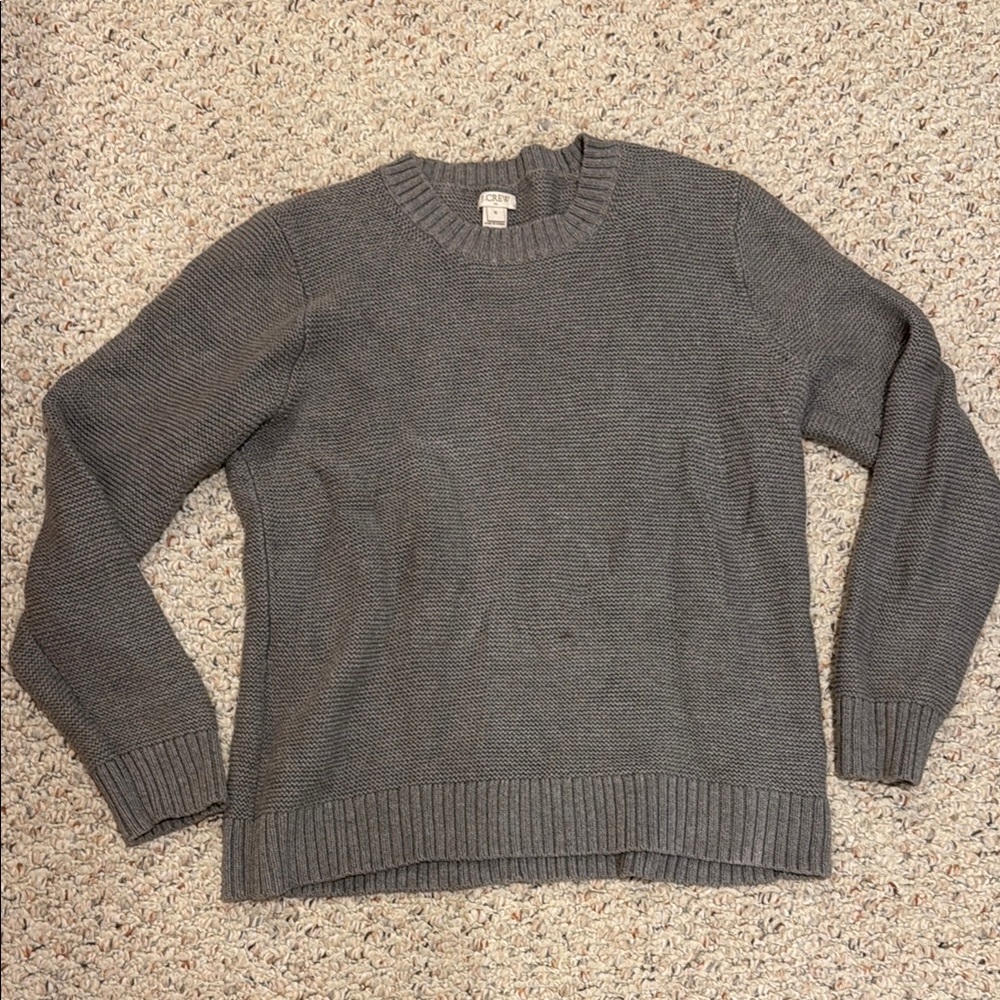J. Crew Charcoal Crew Neck Sweater